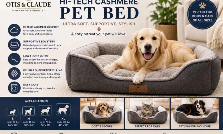 otis & claude hi-tech cashmere pet bed​