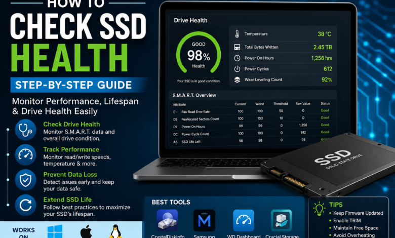 how to check ssd health