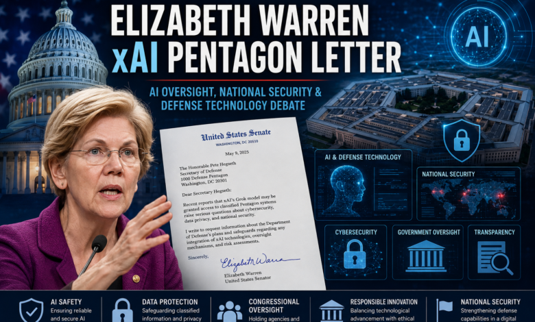 elizabeth warren xai pentagon letter