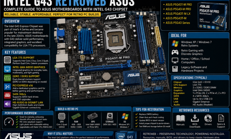 intel g43 retroweb asus