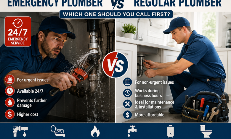 Emergency Plumber vs Regular Plumber